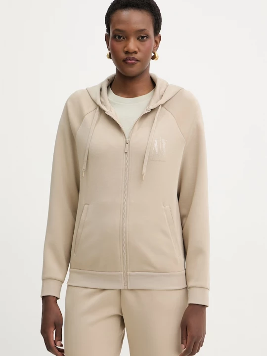 Obrázek produktu Armani Exchange mikina dámská viskózou béžová