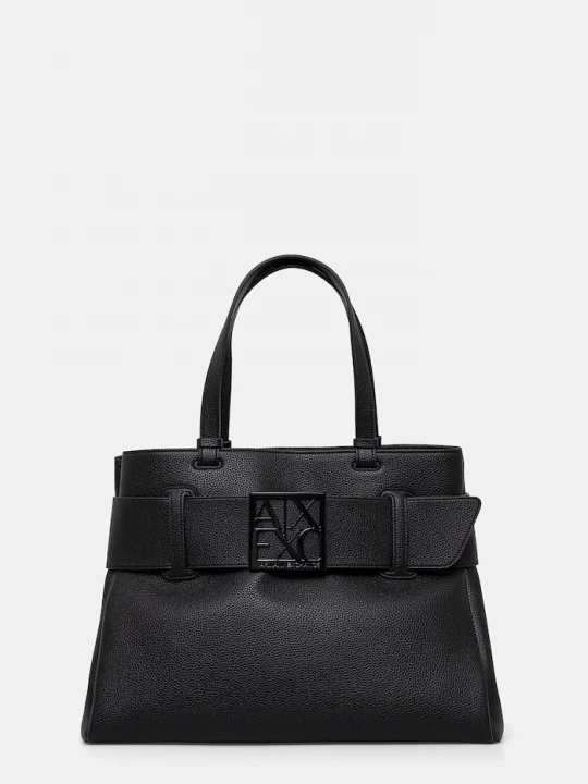 Obrázek produktu Armani Exchange nákupní taška dámská z imitace kůže černá