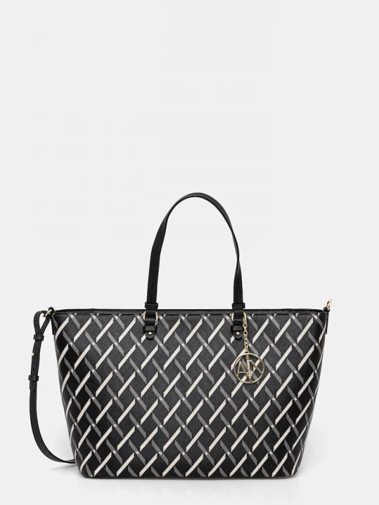 Obrázek produktu Armani Exchange nákupní taška dámská z imitace kůže černá