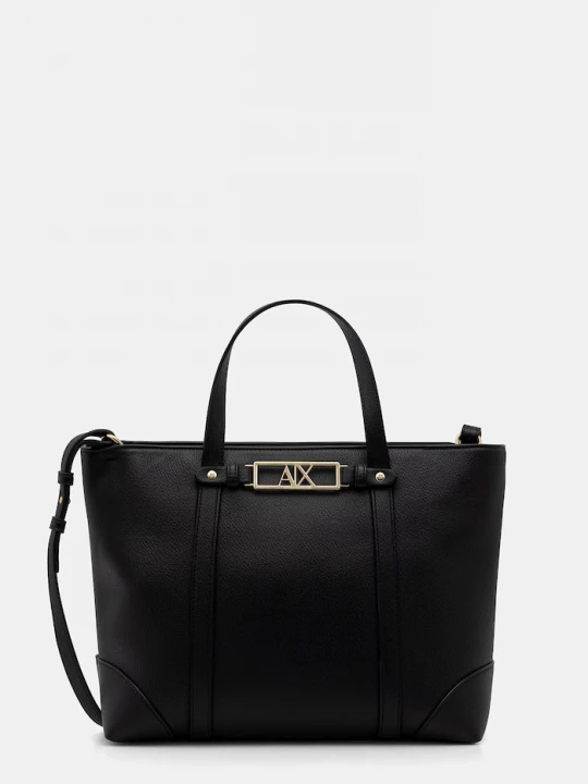 Obrázek produktu Armani Exchange nákupní taška dámská z imitace kůže černá