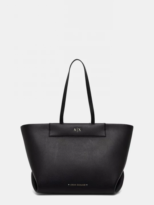 Obrázek produktu Armani Exchange nákupní taška dámská z imitace kůže černá