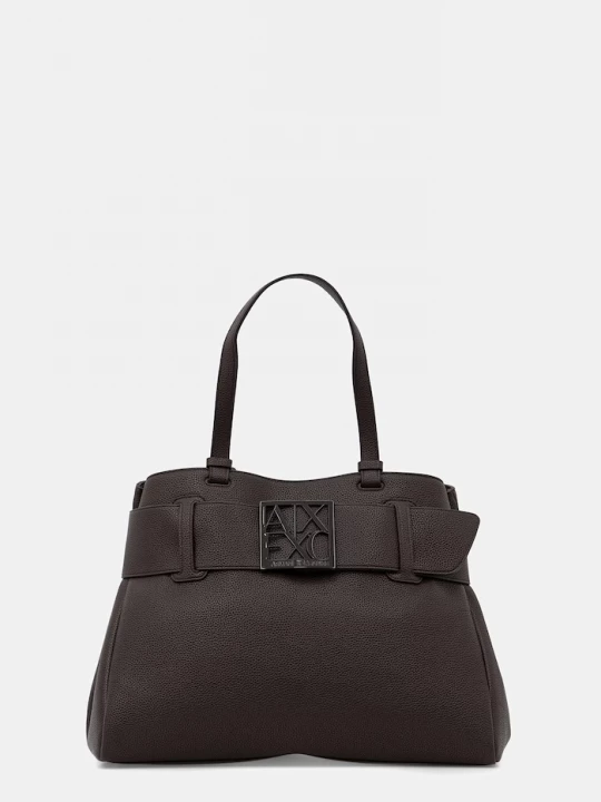 Obrázek produktu Armani Exchange nákupní taška dámská z imitace kůže hnědá
