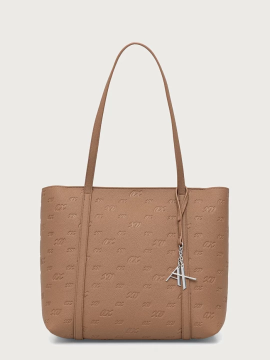 Obrázek produktu Armani Exchange nákupní taška dámská z imitace kůže hnědá