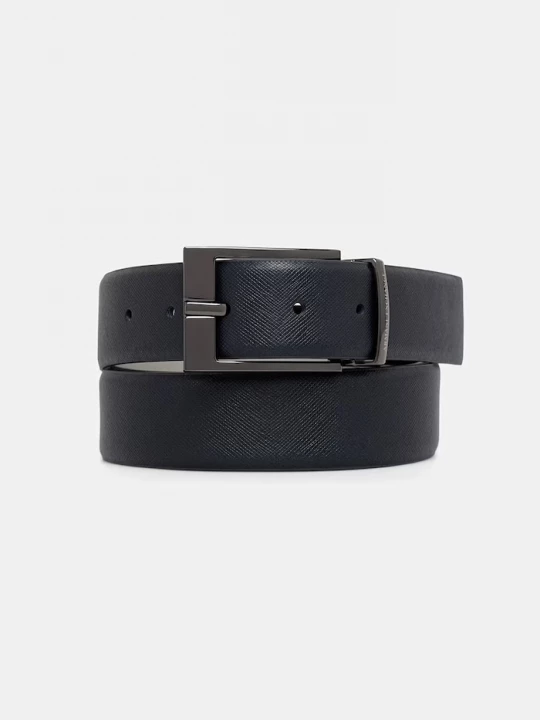 Obrázek produktu Armani Exchange oboustranný pásek pánský námořnická modř