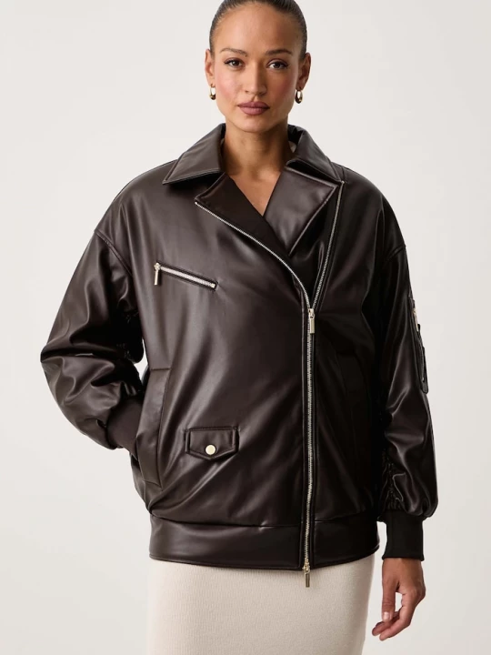 Obrázek produktu Armani Exchange oversized bunda dámská hnědá