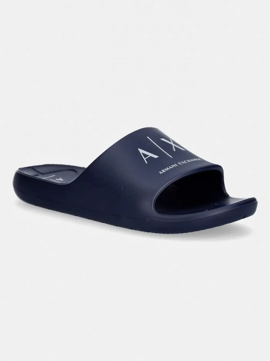 Obrázek produktu Armani Exchange pantofle na bazén pánské námořnická modř