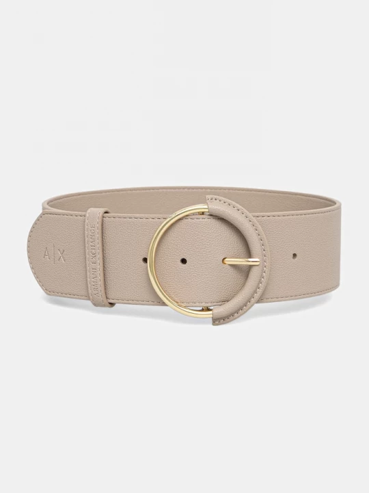 Obrázek produktu Armani Exchange pásek dámský z imitace kůže béžová