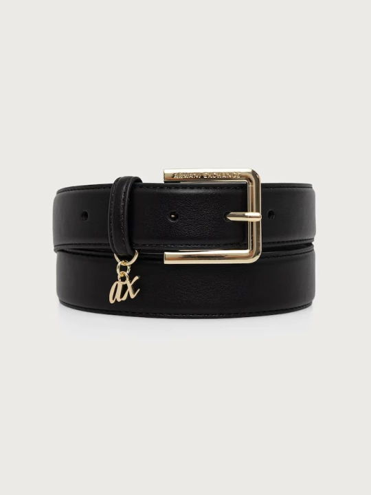 Obrázek produktu Armani Exchange pásek dámský z imitace kůže černá