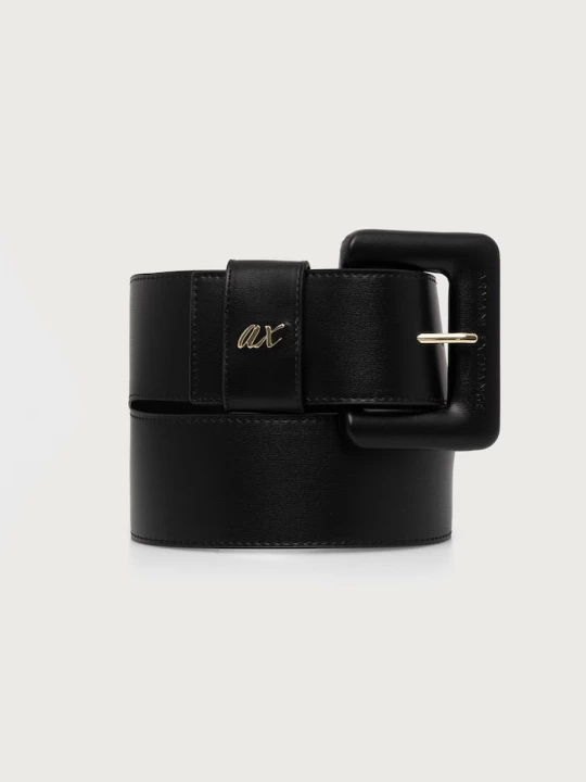 Obrázek produktu Armani Exchange pásek dámský z imitace kůže černá