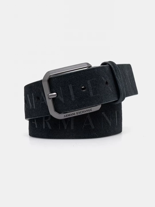 Obrázek produktu Armani Exchange pásek pánský kožený černá