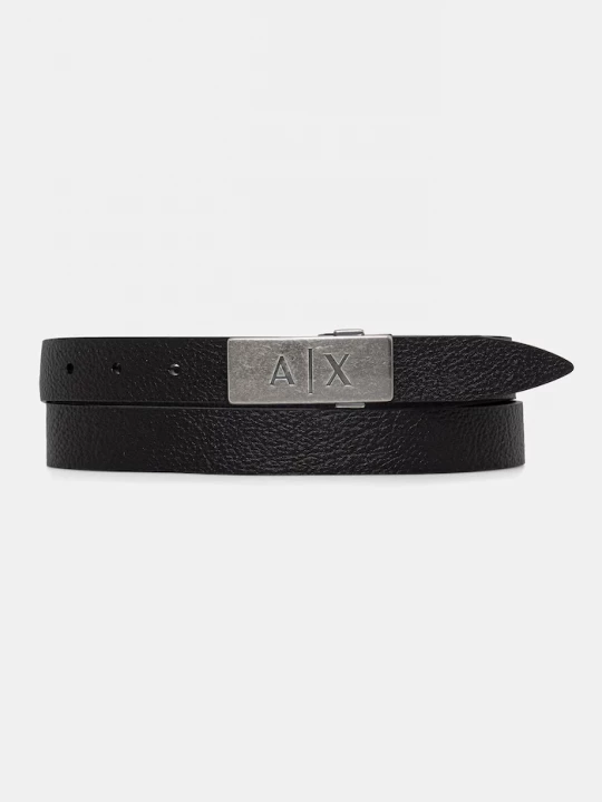 Obrázek produktu Armani Exchange pásek pánský kožený černá