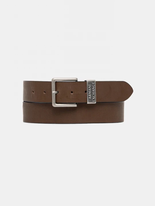 Obrázek produktu Armani Exchange pásek pánský kožený hnědá