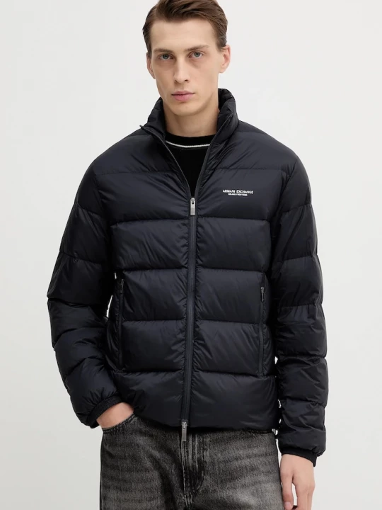 Obrázek produktu Armani Exchange Péřová bunda Armani Exchange námořnická modř