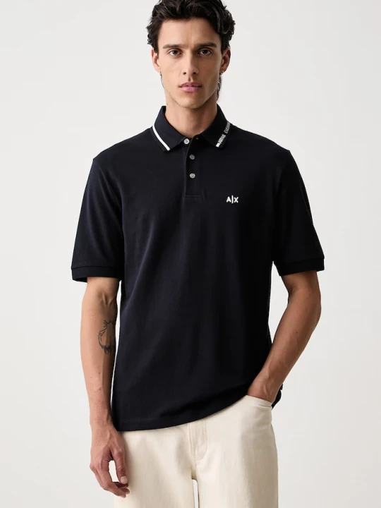 Obrázek produktu Armani Exchange polo bavlněné námořnická modř
