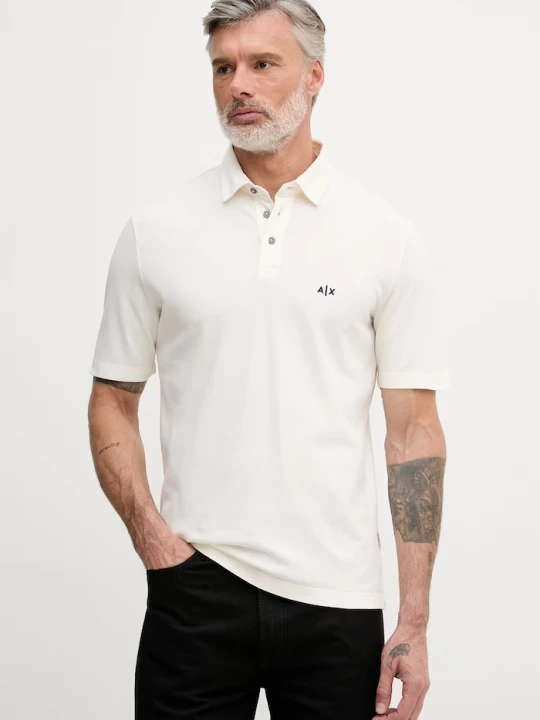 Obrázek produktu Armani Exchange Polo pánské bavlněné béžová