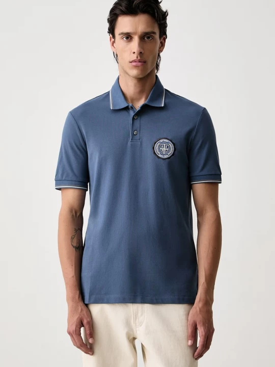 Obrázek produktu Armani Exchange polo pánské bavlněné modrá