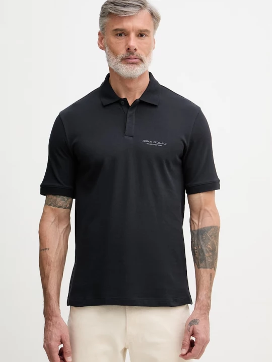 Obrázek produktu Armani Exchange polo pánské bavlněné námořnická modř