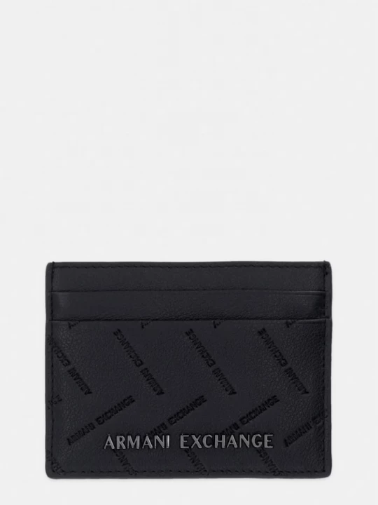 Obrázek produktu Armani Exchange pouzdro na karty pánské kožené černá