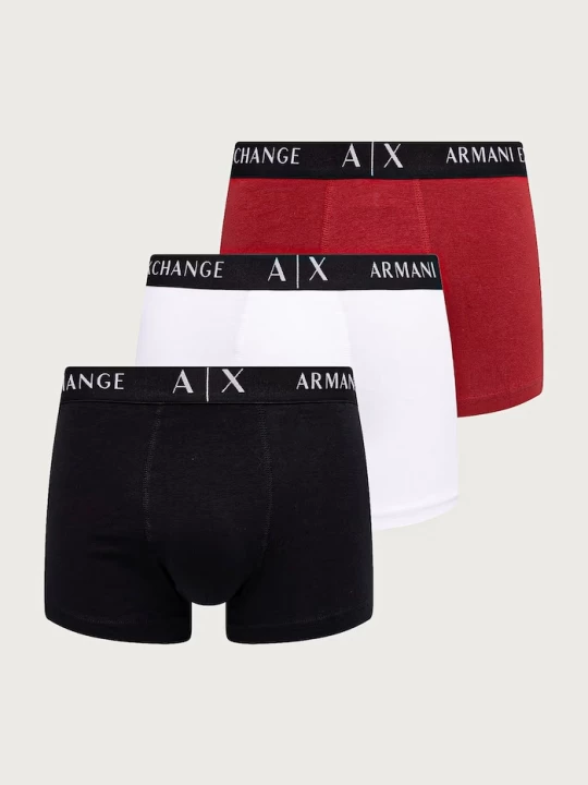Obrázek produktu Armani Exchange přiléhavé boxerky pánské bavlněné elastanem 3-pack
