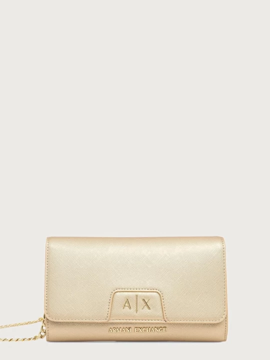 Obrázek produktu Armani Exchange psaníčko dámské z imitace kůže zlatá