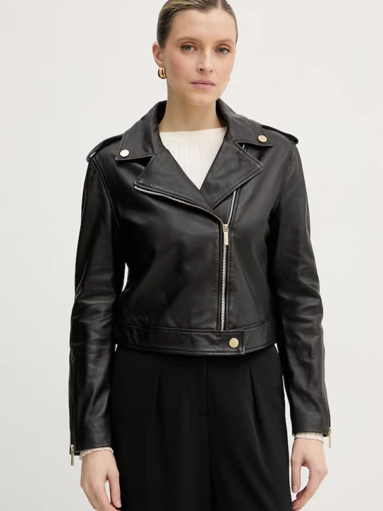 Obrázek produktu Armani Exchange ramoneska dámská kožená černá