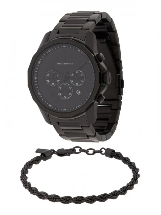 Obrázek produktu ARMANI EXCHANGE Sada šperků 'Banks' černá