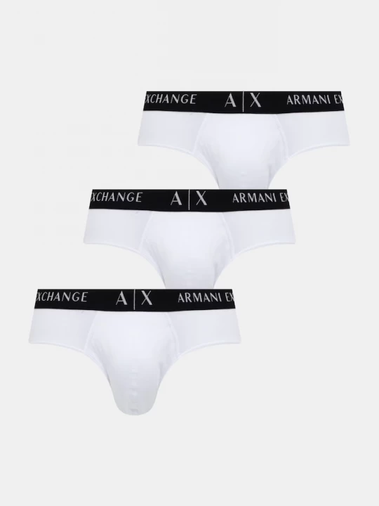 Obrázek produktu Armani Exchange slipy pánské bavlněné s elastanem 3-pack