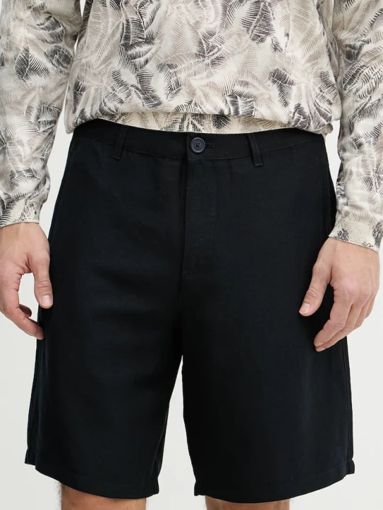 Obrázek produktu Armani Exchange šortky pánské se lnem námořnická modř