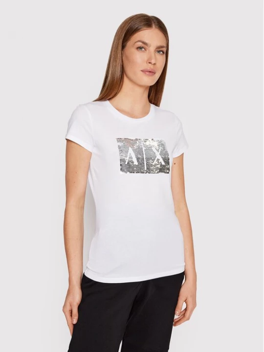 Obrázek produktu Armani Exchange T-Shirt 8NYTDL YJ73Z 6110 Bílá Slim Fit