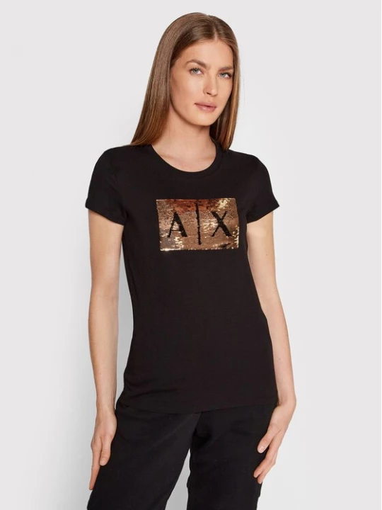 Obrázek produktu Armani Exchange T-Shirt 8NYTDL YJ73Z 6231 Černá Slim Fit