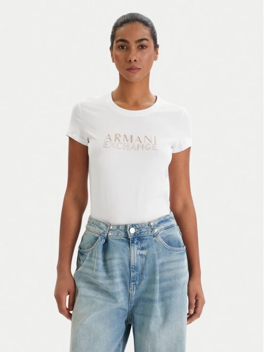 Obrázek produktu Armani Exchange T-Shirt XW001837 AF16294 U0002 Bílá Slim Fit