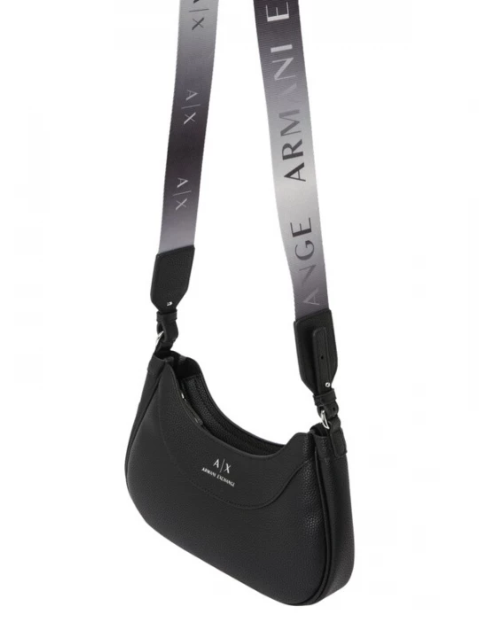 Obrázek produktu ARMANI EXCHANGE Taška přes rameno 'HOBO'  černá / stříbrná