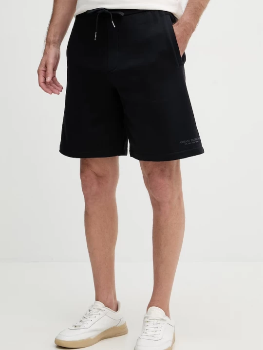 Obrázek produktu Armani Exchange teplákové šortky pánské bavlněné námořnická modř