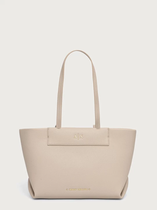 Obrázek produktu Armani Exchange tote taška dámská z imitace kůže béžová