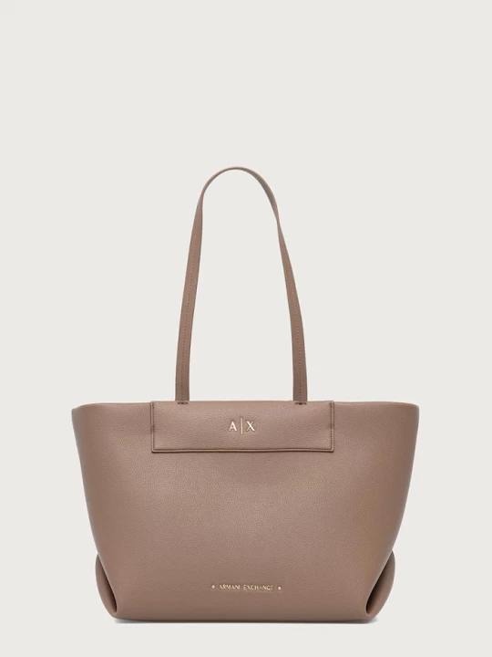 Obrázek produktu Armani Exchange tote taška dámská z imitace kůže béžová
