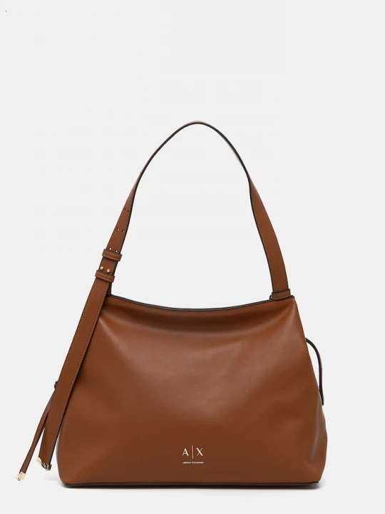 Obrázek produktu Armani Exchange tote taška dámská z imitace kůže hnědá