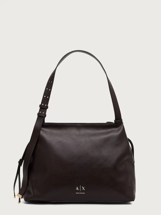 Obrázek produktu Armani Exchange tote taška dámská z imitace kůže hnědá