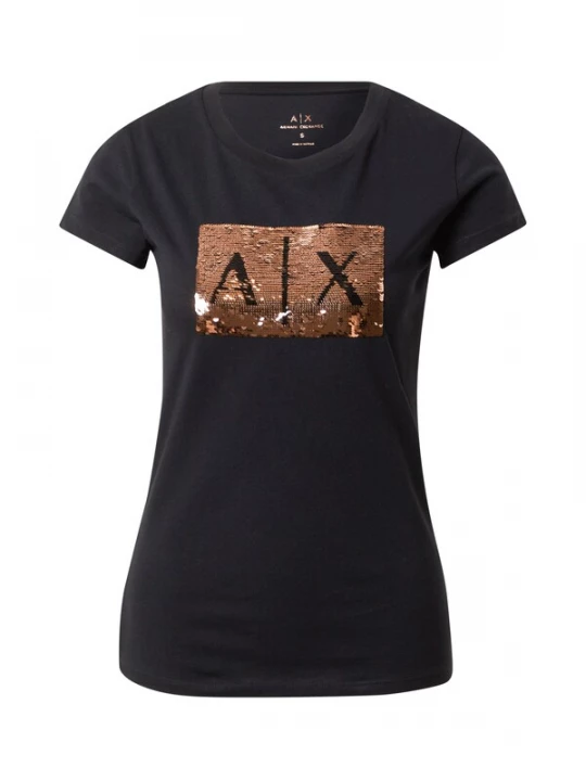 Obrázek produktu ARMANI EXCHANGE Tričko  měděná / černá