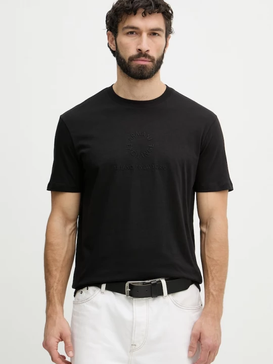 Obrázek produktu Armani Exchange Tričko pánské bavlněné černá