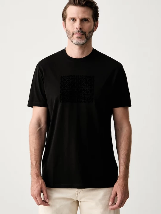 Obrázek produktu Armani Exchange tričko pánské bavlněné černá