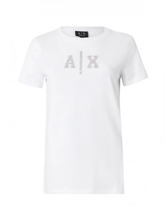 Obrázek produktu ARMANI EXCHANGE Tričko stříbrná / průhledná / bílá