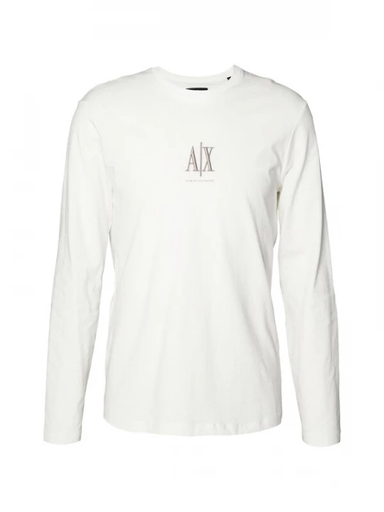 Obrázek produktu ARMANI EXCHANGE Tričko stříbrně šedá / bílá