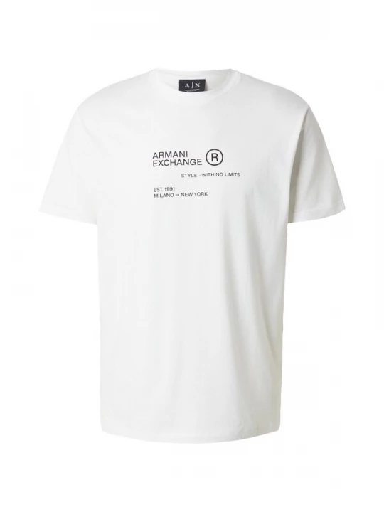Obrázek produktu ARMANI EXCHANGE Tričko světle šedá / černá / offwhite