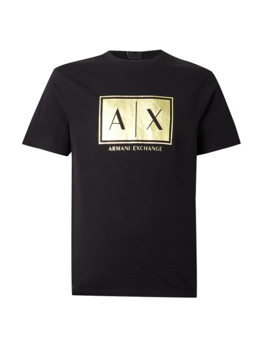 Obrázek produktu ARMANI EXCHANGE Tričko zlatá / černá
