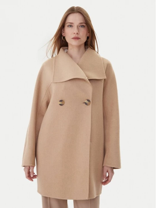 Obrázek produktu Armani Exchange Vlněný kabát XW000715 AF16216 U1051 Béžová Relaxed Fit