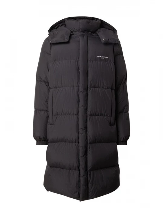 Obrázek produktu ARMANI EXCHANGE Zimní kabát 'Piumino' černá / bílá