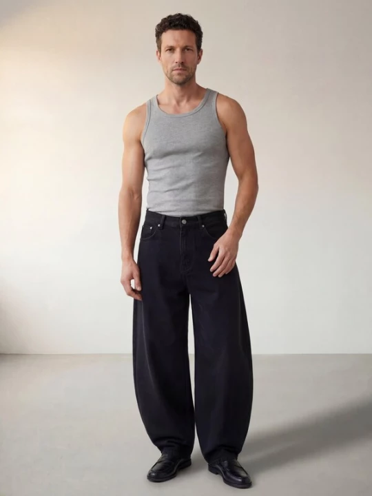 Obrázek produktu ARMIE Džíny 'The Jonas Barrel Leg Jeans' černá džínovina