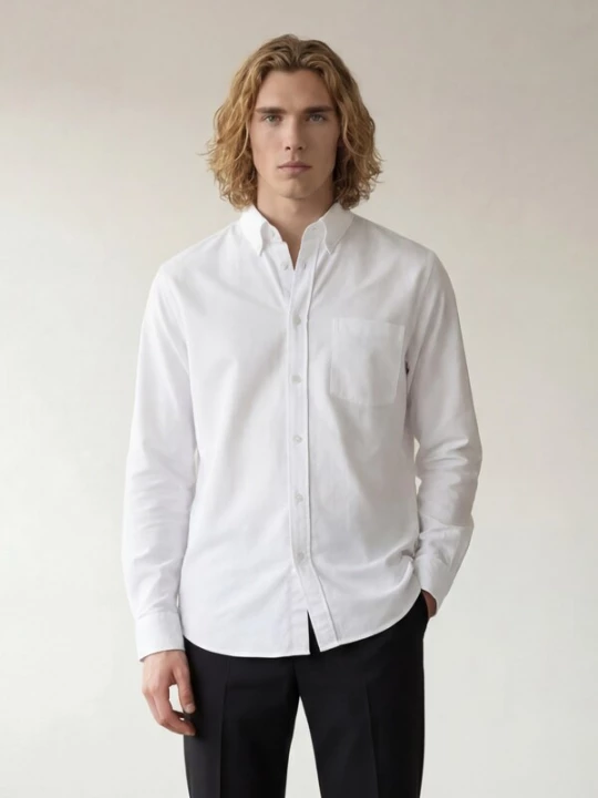 Obrázek produktu ARMIE Košile 'The Johannes Oxford Shirt - White' bílá