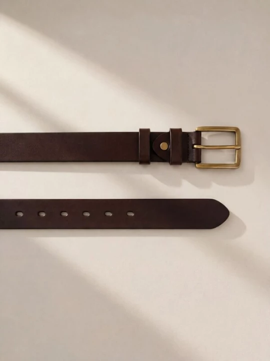 Obrázek produktu ARMIE Opasek 'The Smith Leather Belt' hnědá
