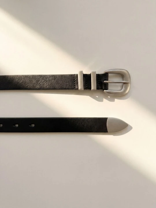 Obrázek produktu ARMIE Opasek 'The Walker Leather Belt' černá